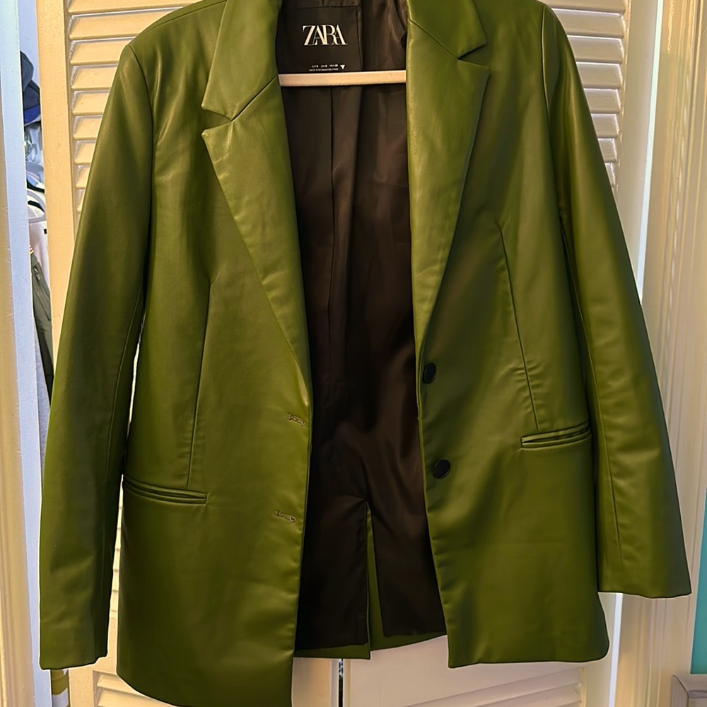 Zara leather coat